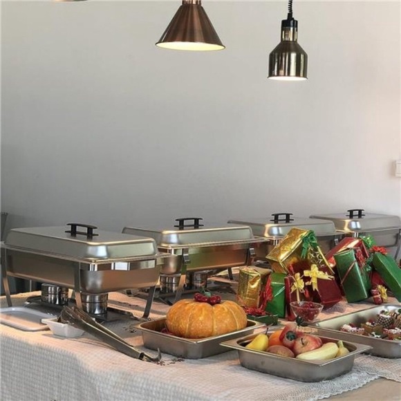 8QT Chafing Dish Buffet Set -Buffet Servers and Warmers with Full Size Steam Pan - Picture 5 of 7